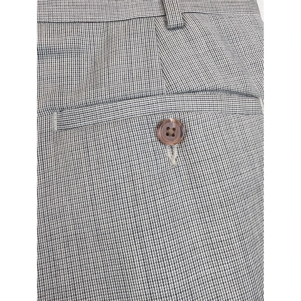 Lauren Ralph Lauren Pants Mens 38x32 Gray Wool Pleated Cuffed Dress Trousers LRL